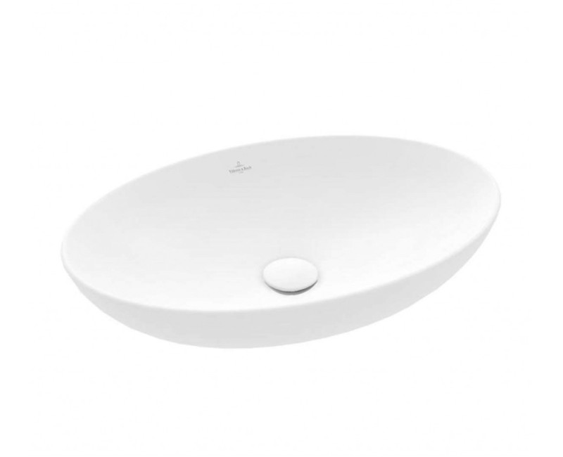 Vannas istabas izlietne Villeroy & Boch Loop&Friends 62x42cm uz virsmas, Balta