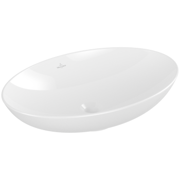 Vannas istabas izlietne Villeroy & Boch Loop&Friends 62x42cm TitanCeram keramika ar CeramicPlus apdari, Uz Virsmas, Balta 4A4801R1