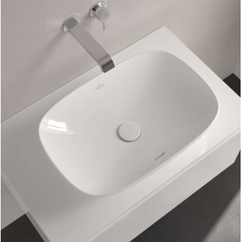 Vannas istabas izlietne Villeroy & Boch Loop&Friends, 56x38cm TitanCeram CeramicPlus keramika, Balta 4A4900R1