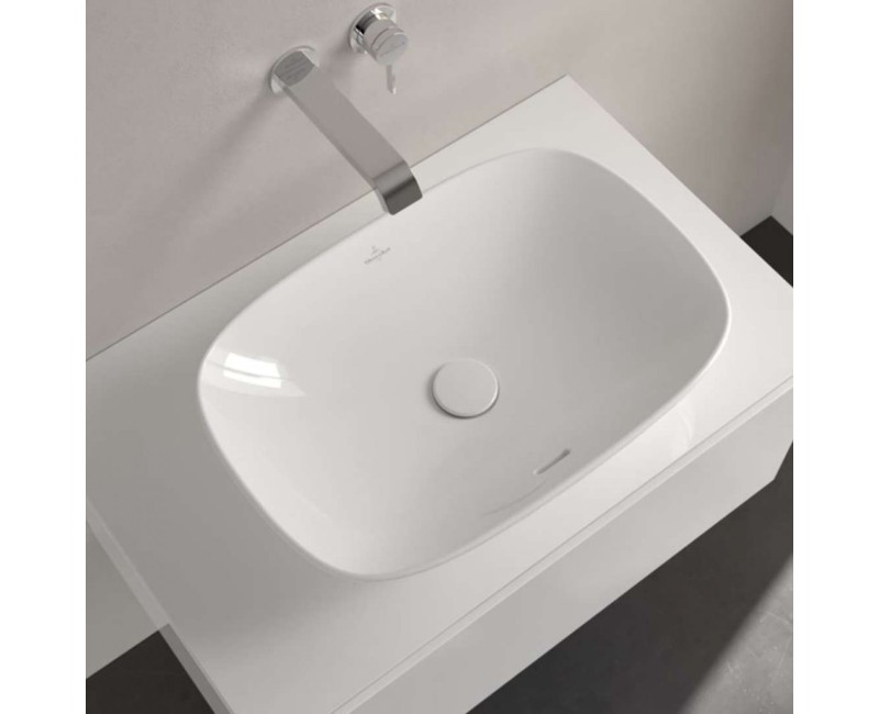 Vannas istabas izlietne Villeroy & Boch Loop&Friends, 56x38cm TitanCeram CeramicPlus keramika, Balta 4A4900R1