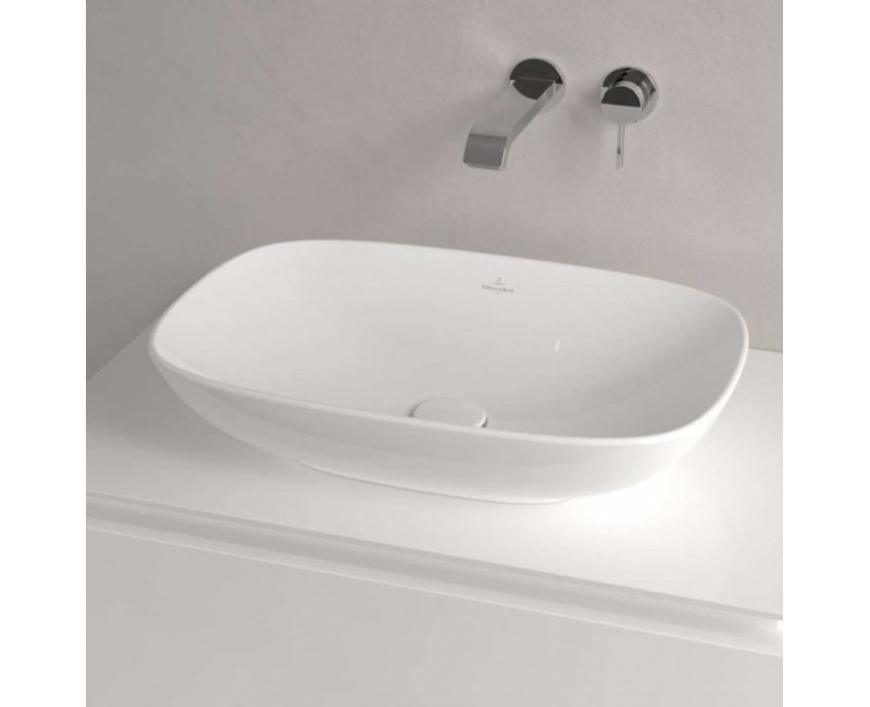 Vannas istabas izlietne Villeroy & Boch Loop&Friends, 56x38cm TitanCeram CeramicPlus keramika, Balta 4A4900R1