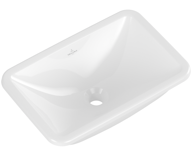 Раковина для ванной Villeroy & Boch Loop&Friends 54x34 см, керамика TitanCeram с покрытием CeramicPlus, встраиваемая, белая 4A5701R1