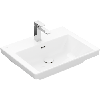 Vannas istabas izlietne Villeroy & Boch Subway 3.0, 60x47cm TitanCeram keramika ar CeramicPlus apdari, balta 4A7060R1