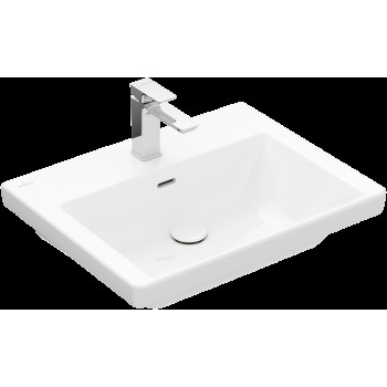 Vannas istabas izlietne Villeroy & Boch Subway 3.0, 60x47cm TitanCeram keramika ar CeramicPlus apdari, balta 4A706GR1