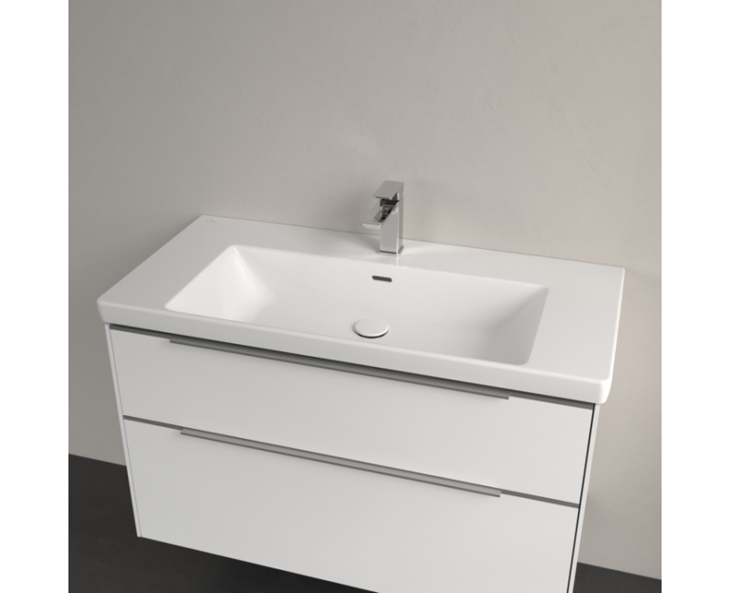 Vannas istabas izlietne Villeroy & Boch Subway 3.0, 100x47cm TitanCeram keramika, balta 4A70A501