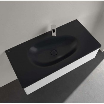 Vannas istabas izlietne Villeroy & Boch Antao Furniture 100x50 TitanCeram keramika ar CeramicPlus apdari, Melna 4A76ABR7