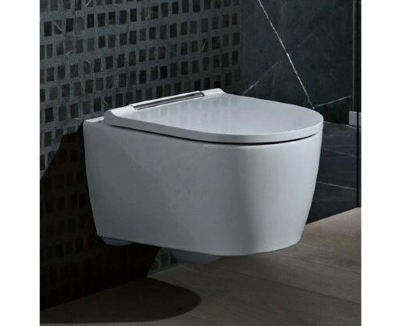 Piekaramais pods Geberit One TurboFlush, KeraTect Rimfree, Ar Soft Close Vāku Balts 500.202.01.1