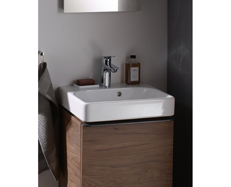 Раковина для ванной Geberit Smyle Square 45x36 см без отверстия под смеситель Белый