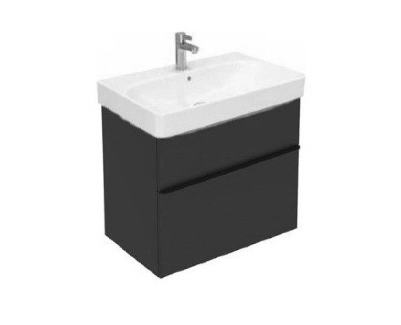 Vannas istabas skapītis Geberit Smyle Square 58x47x62cm, (Bez izlietnes) 2 atvilknes Pelēks 500.352.JK.1