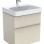 Vannas istabas skapītis Geberit Smyle Square 58x47x62cm, (Bez izlietnes) 2 atvilknes Smilšu Pelēks 500.352.JL.1