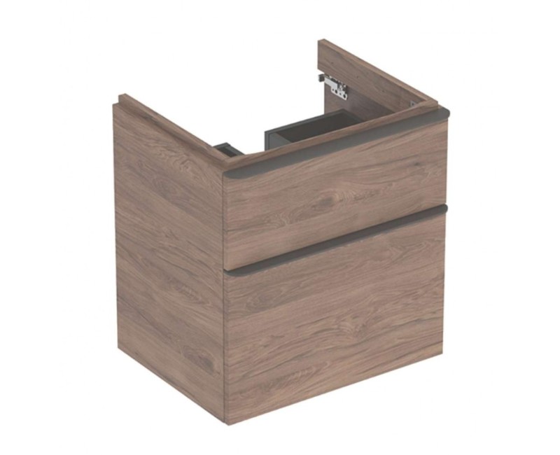 Vannas istabas skapītis Geberit Smyle Square 58x47x62cm, (Bez izlietnes) 2 atvilknes Valrieksts 500.352.JR.1