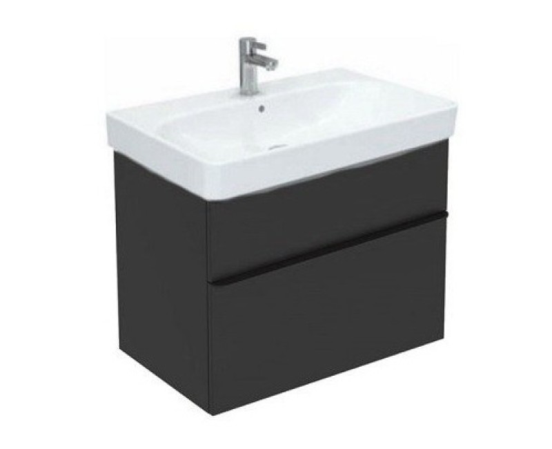 Vannas istabas skapītis Geberit Smyle Square 73x47x62cm,  (Bez izlietnes) 2 atvilknes, Pelēks 500.353.JK.1