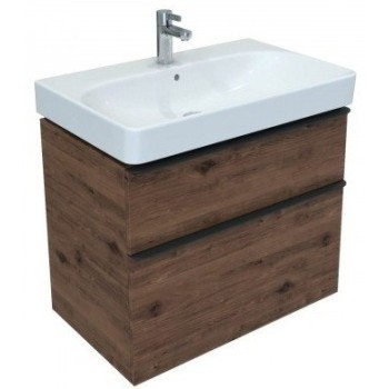 Vannas istabas skapītis Geberit Smyle Square 73x47x62cm, (Bez izlietnes) 2 atvilknes, Valrieksts 500.353.JR.1