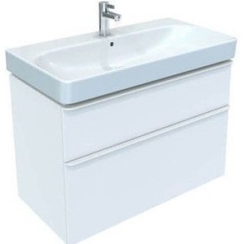 Vannas istabas skapītis Geberit Smyle Square 88x47x62cm, (Bez izlietnes) 2 atvilknes, Balts 500.354.00.1