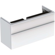 Vannas istabas skapītis Geberit Smyle Square 118x47x62cm, (Bez izlietnes) 2 atvilknes, Balts 500.355.00.1