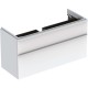 Vannas istabas skapītis Geberit Smyle Square 118x47x62cm, (Bez izlietnes) 2 atvilknes, Balts 500.355.00.1 Vannas istabas skapītis Geberit Smyle Square 118x47x62cm, (Bez izlietnes) 2 atvilknes, Balts 500.355.00.1
