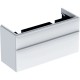 Шкафчик под раковиной Geberit Smyle Square 118x47x62см, (без раковины) 2 ящика, Белый матовый 500.356.00.1 Шкафчик под раковиной Geberit Smyle Square 118x47x62см, (без раковины) 2 ящика, Белый матовый 500.356.00.1