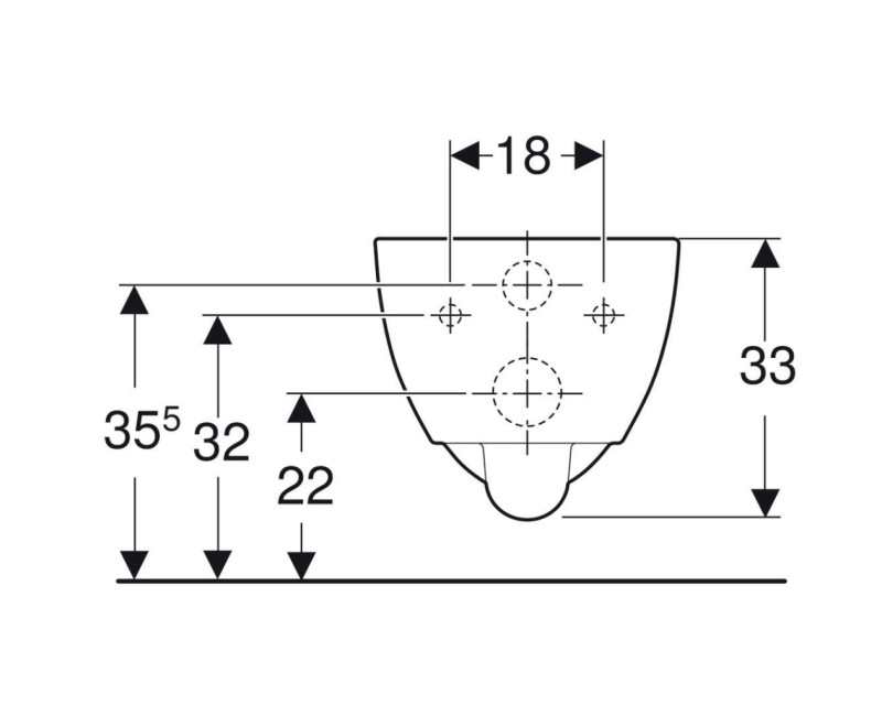 Piekaramais pods Geberit Selnova Rimfree, Bez vāka Balts 500.377.01.2