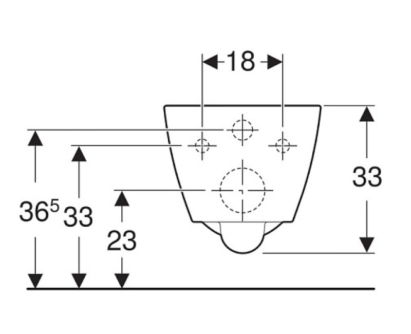Подвесной унитаз Geberit Smyle Square Rimless Без крышки 500.379.01.1