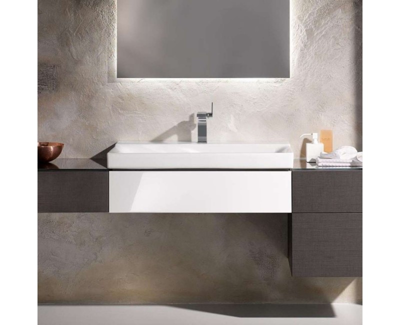 Vannas istabas izlietne Geberit Xeno 2 ar KeraTect 90x48cm Balta 500.531.01.1