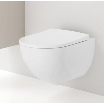 Piekaramais pods Geberit Acanto Rimfree, Bez vāka Balts 500.600.01.2