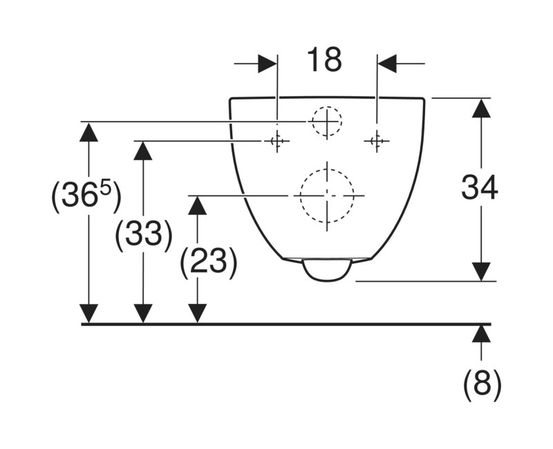 Подвесной унитаз Geberit Acanto Rimfree, белый
