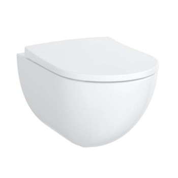 Piekaramais pods Geberit Acanto Rimfree ar KeraTect bez vāka, Balts 500.600.01.8