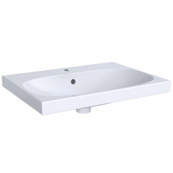Vannas istabas izlietne Geberit Acanto ar KeraTect 65x48cm Balta 500.621.01.8