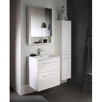 Шкафчик с зеркальными дверцам Geberit Selnova Square 85x59x18см, Белый 501.264.00.1