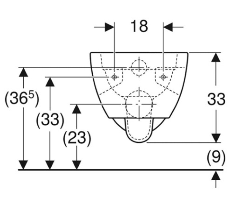 Подвесной унитаз Geberit Selnova Rimless Без крышки 501.545.01.1
