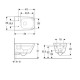 Piekaramais pods Geberit Selnova Square Rimless Bez vāka 501.546.01.1
