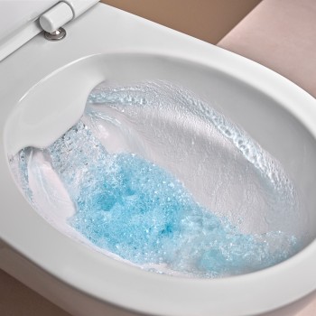 Piekaramais pods Geberit iCon Rimfree, ar SoftClose Vāku Matēts Balts 502.381.JT.1