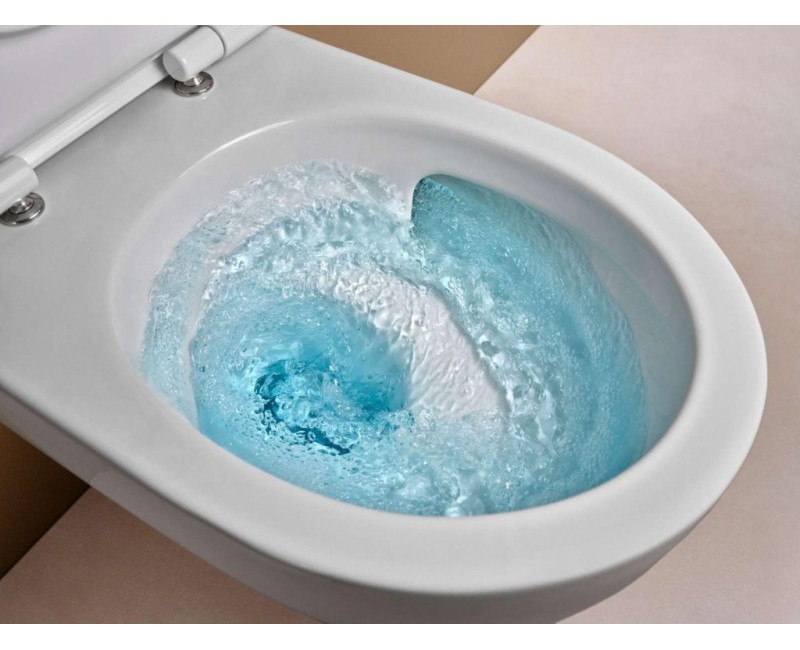 Piekaramais pods Geberit Acanto TurboFlush ar KeraTect, Rimfree, Balts 502.717.00.8