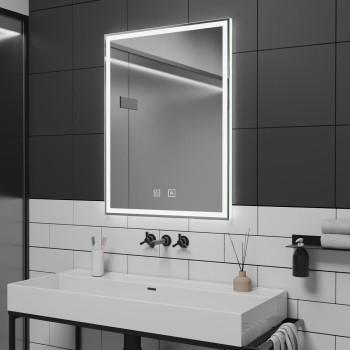 Зеркало для ванной Kielle Idolio со LED подсветкой и подогревом, 60x80 см 50324001