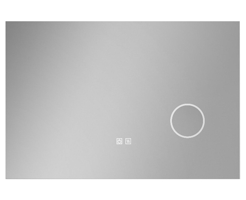 Зеркало для ванной Kielle Idolio со LED подсветкой и подогревом 60x80 см + косметическое зеркало 50324011