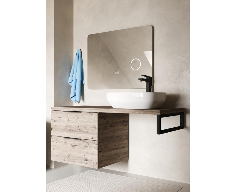 Зеркало для ванной Kielle Idolio со LED подсветкой и подогревом 60x80 см + косметическое зеркало 50324021