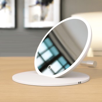 Косметическое зеркало Kielle Idolio со LED подсветкой, белое, 50324030