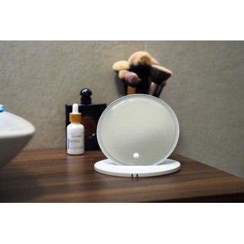 Косметическое зеркало Kielle Idolio со LED подсветкой, белое, 50324030