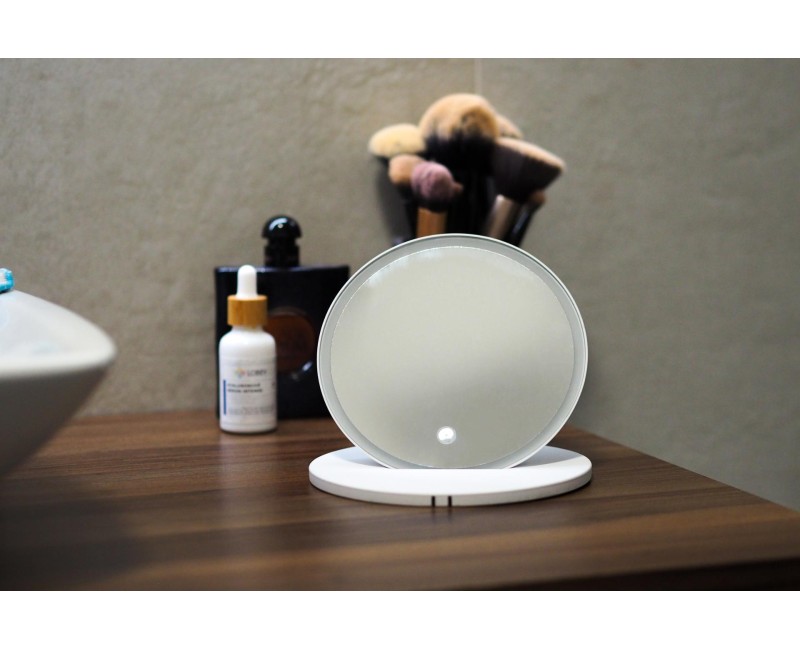 Косметическое зеркало Kielle Idolio со LED подсветкой, белое, 50324030