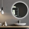 Vannas istabas spogulis Kielle Idolio ar LED apgaismojumu un apsildi, D60cm 50324051