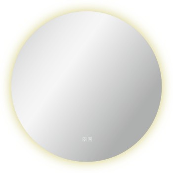 Зеркало для ванной Kielle Idolio со LED подсветкой и подогревом, D100см 50324071