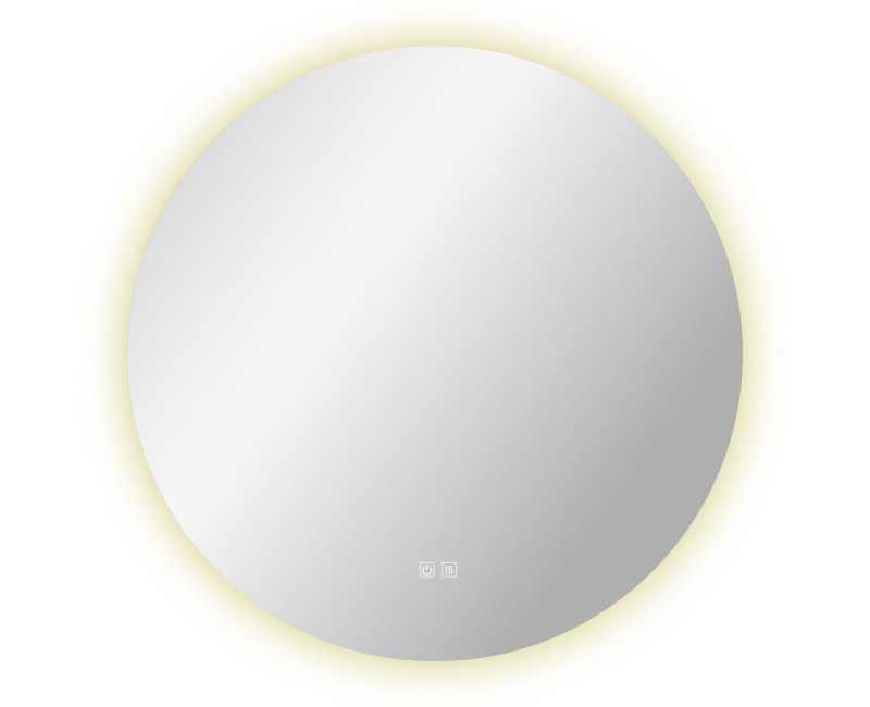 Зеркало для ванной Kielle Idolio со LED подсветкой и подогревом, D100см 50324071