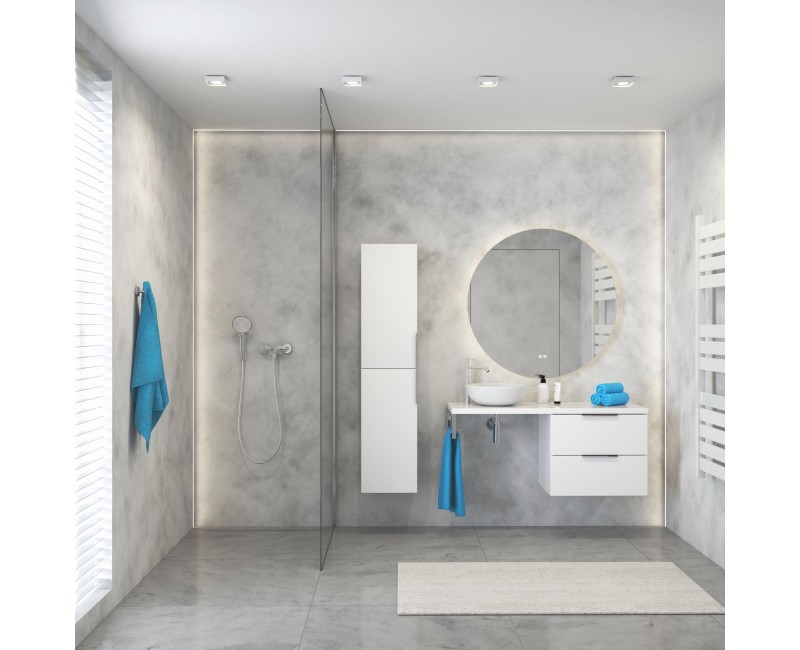 Зеркало для ванной Kielle Idolio со LED подсветкой и подогревом, D100см 50324071