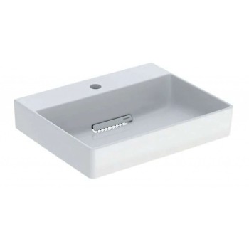 Раковина для ванной ONE KeraTect 50x41x14 см со скрытым переливом, белая 505.019.00.1