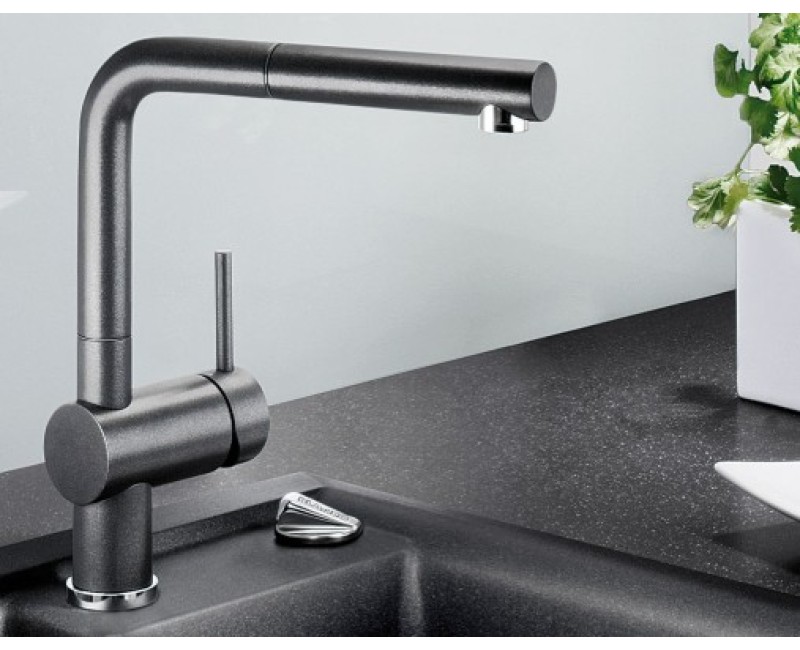 Virtuves maisītās Blanco LINUS-S Izvelkams Anthracite 516688