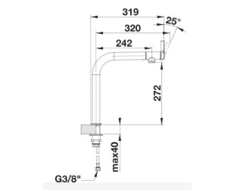 Virtuves maisītās Blanco VONDA Stainless steel 518435