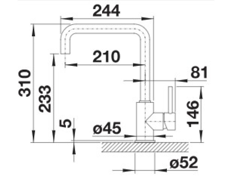Virtuves maisītās Blanco Mili Melns Matēts 526665