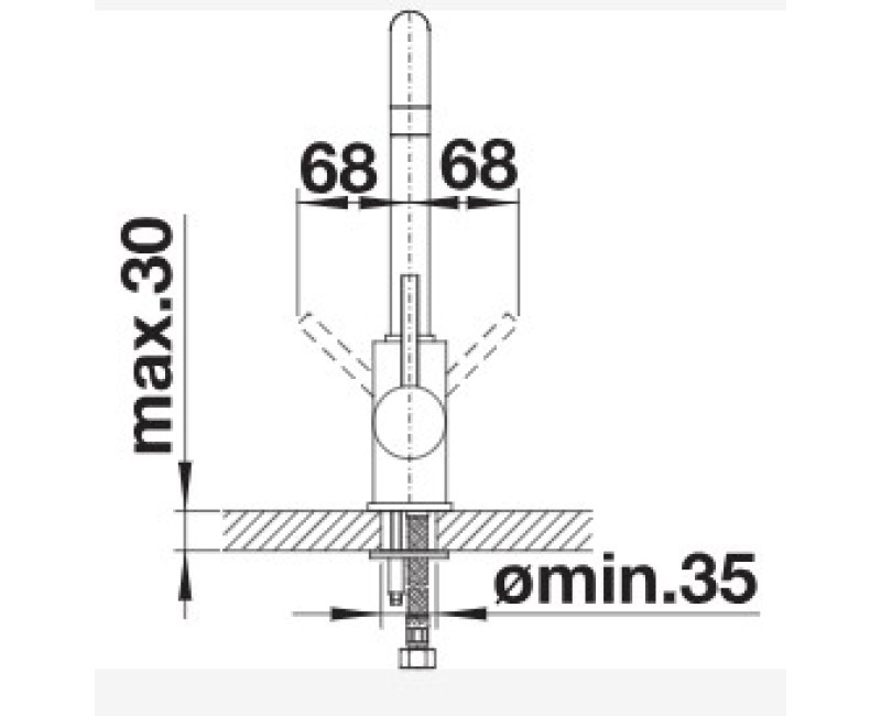 Virtuves maisītās Blanco Mili Melns Matēts 526665