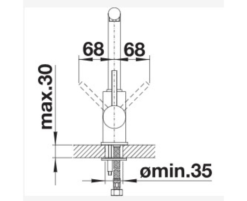 Virtuves maisītās Blanco Mila Hromēts 519414