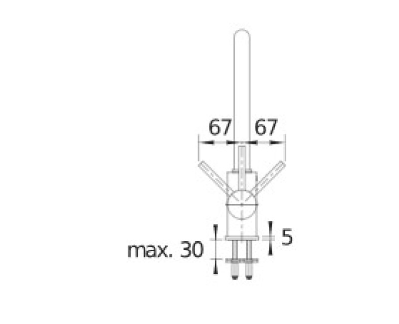 Смеситель для кухни Blanco MIDA Черный 526145